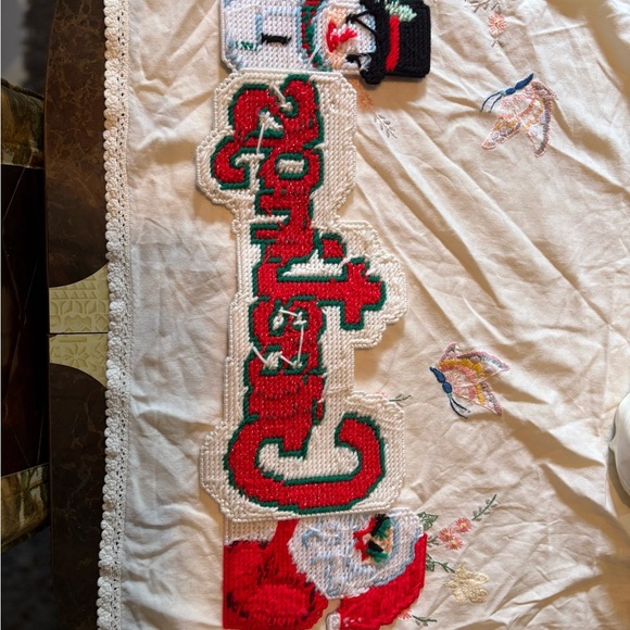 Vintage Festive Santa and Snowman Greetings Decor - Picture 3 of 5